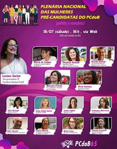 PCdoB reúne pré-candidatas neste sábado na Plenária da Mulher