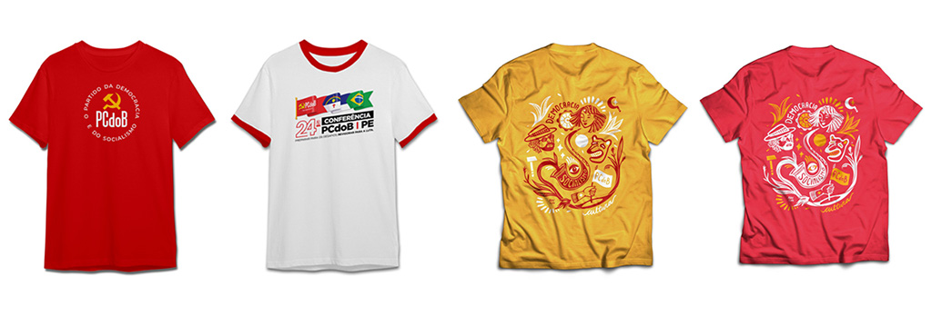Vista as camisas do PCdoB-PE. O futuro tem partido!